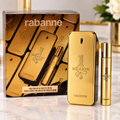 Rabanne 1 Million Eau de Toilette Gift Set for Men – 3.4 oz + 0.68 oz Travel Spray