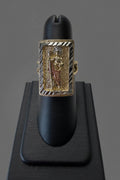 Anillo San Judas Tadeo Rectangular – Oro Laminado