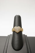 Anillo de Corazón con Zirconias – Oro Laminado