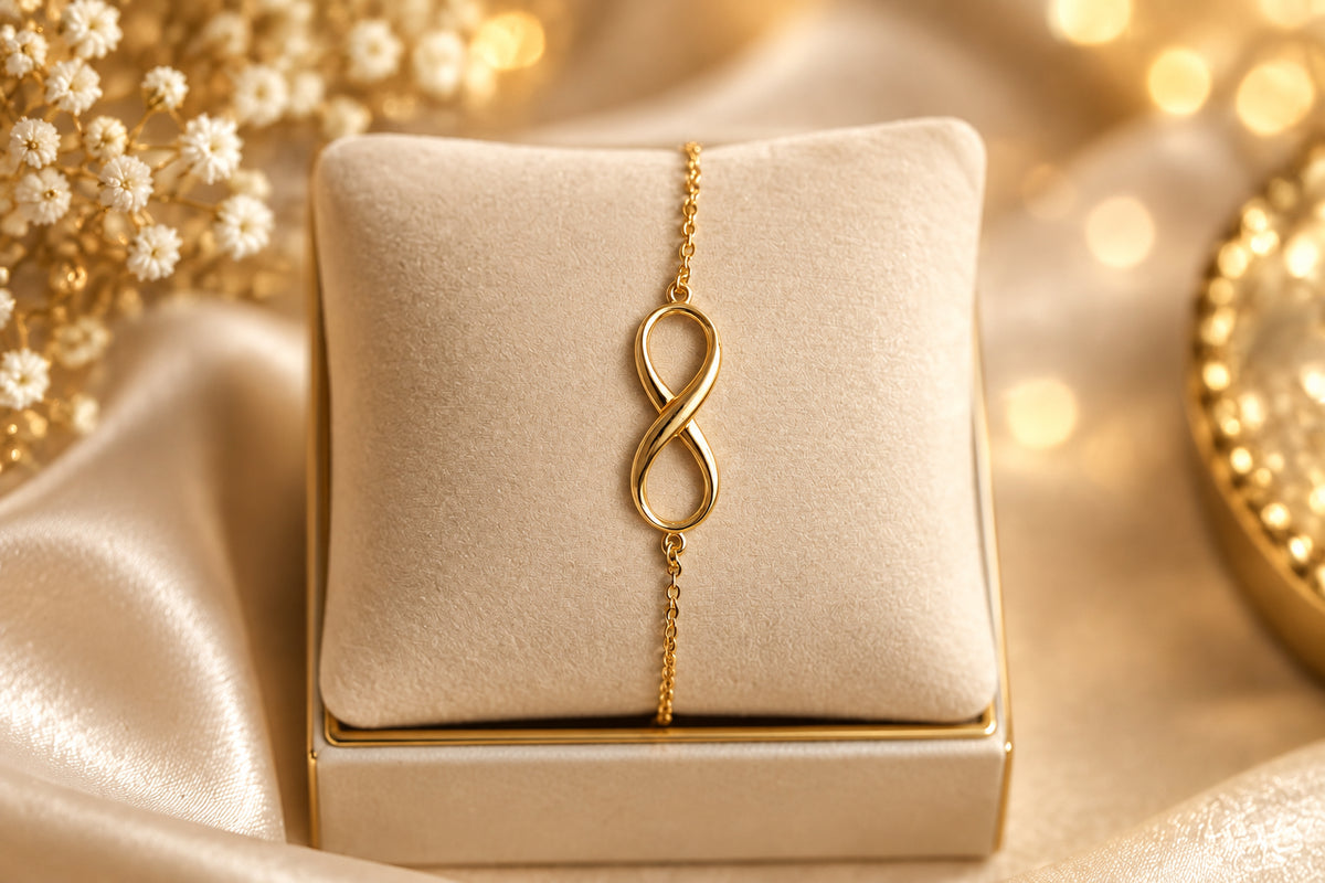 pulsera Infinito en oro 14 k
