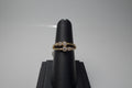 Anillo de Oro Laminado con Zirconias
