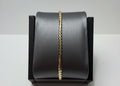 Pulsera Cubana Delgada de Oro Laminado – 7”