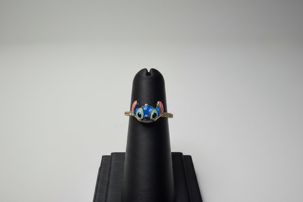 Anillo Stitch Oro Laminado – Ajustable