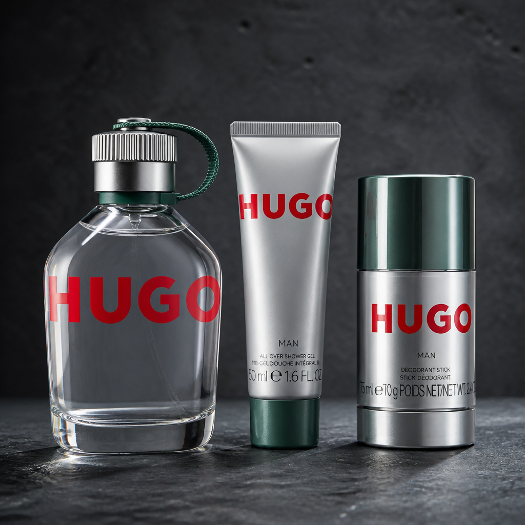 HUGO Man by Hugo Boss 3-Piece Gift Set – 4.2 oz EDT