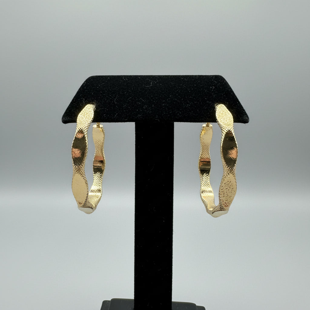 Aretes Aro Ondulado